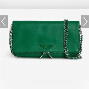 NWT Green Leather Chain Shoulder Bag by Zadig and Voltaire